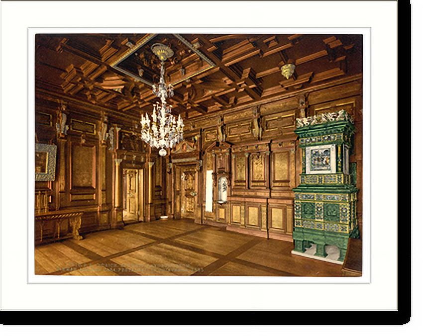 Historic Print, The museum room from the Casa Pestalozzi in Chiavenna