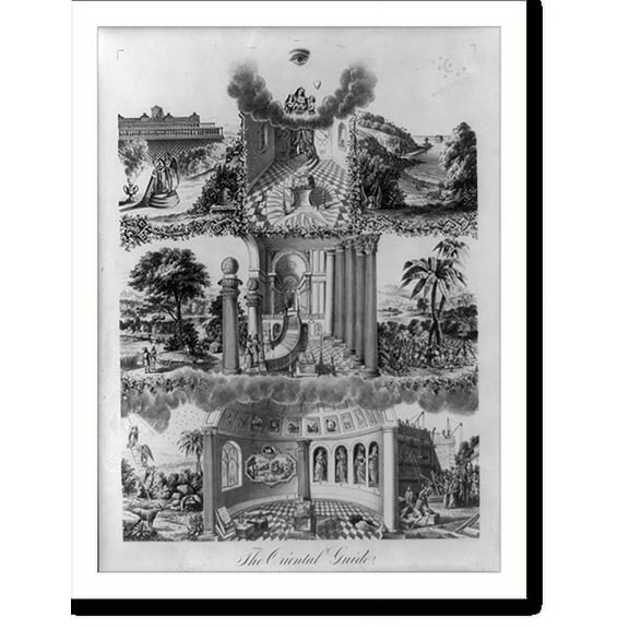 Historic Print, The oriental guide, 16" x 20"