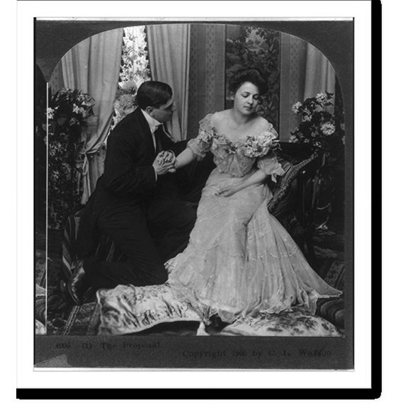 Historic Print, The proposal, 18" x 24"