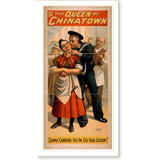 Historic Print, The queen of Chinatown by Joseph Jarrow. - 7, 18" x 24"