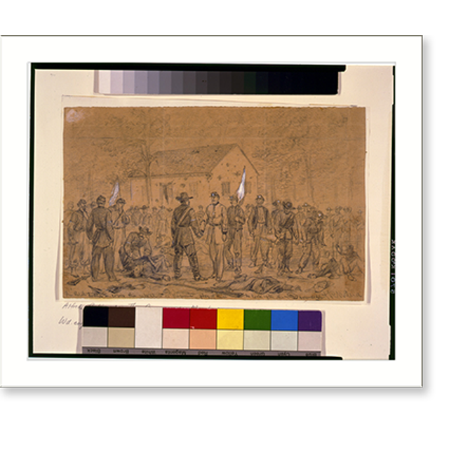 Historic Print, The rebel dodge to cover the retreat into Virginia