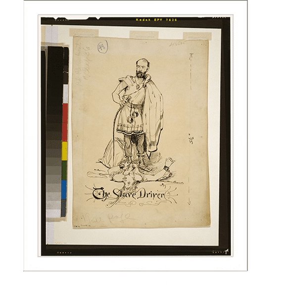 Historic Print, The slave driver, 18" x 24"