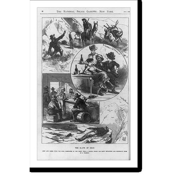 Historic Print, The slave of gold, 18" x 24"