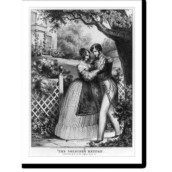 Historic Print, The soldiers return, 16" x 20"
