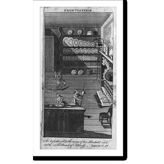 Historic Print, [The spit-roasting of a suckling pig in a grand kitchen], 16" x 20"