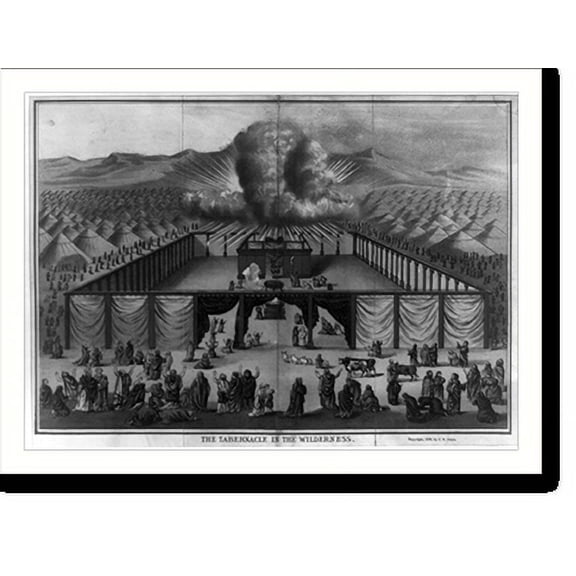 Historic Print, The tabernacle in the wilderness, 16" x 20"