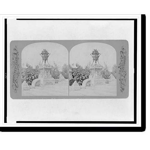 Historic Print, The terrace in Pedestrian's Concourse, 16" x 20"