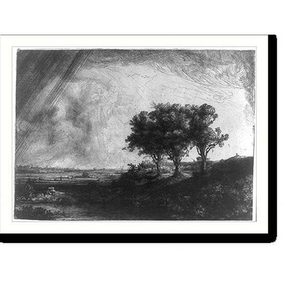 Historic Print, The three trees, 18" x 24"
