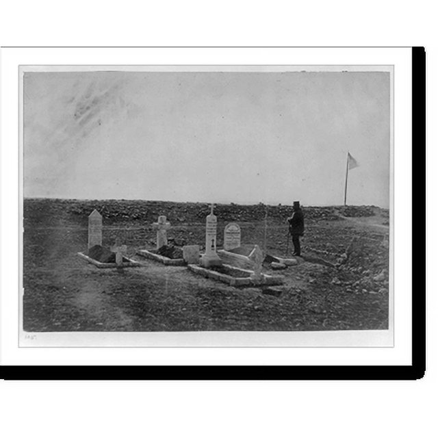 Historic Print, The tombs of the generals on Cathcart's Hill, 16" x 20