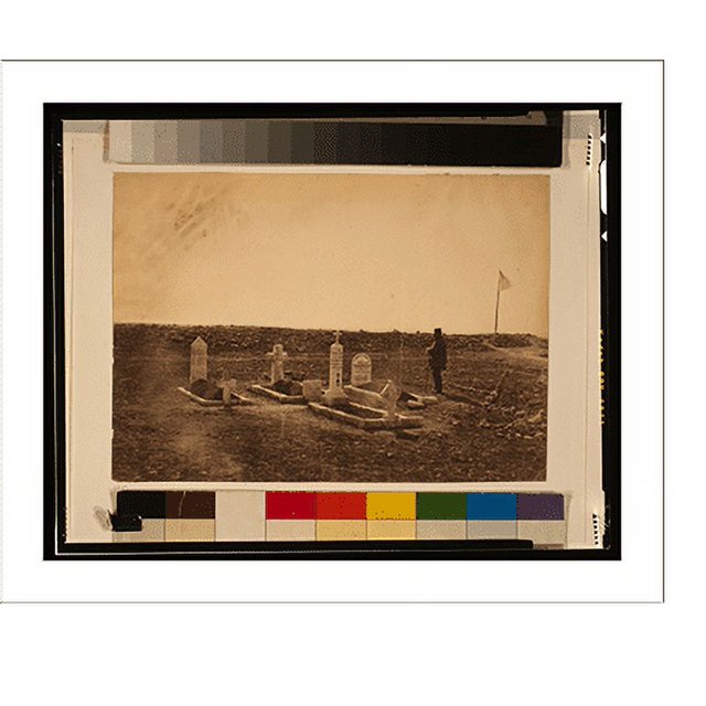 Historic Print, The tombs of the generals on Cathcart's Hill 2, 16" x