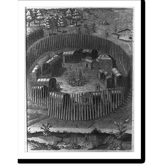 Historic Print, [The town of Pomeiock].T.B., 16" x 20"