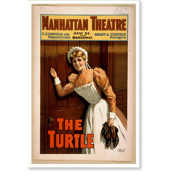 Historic Print, The turtle F. Ziegfeld Jrs production., 18" x 24"