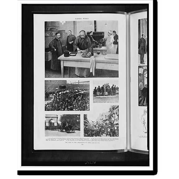 Historic Print, The visit of the Ambassador of China, 18" x 24"