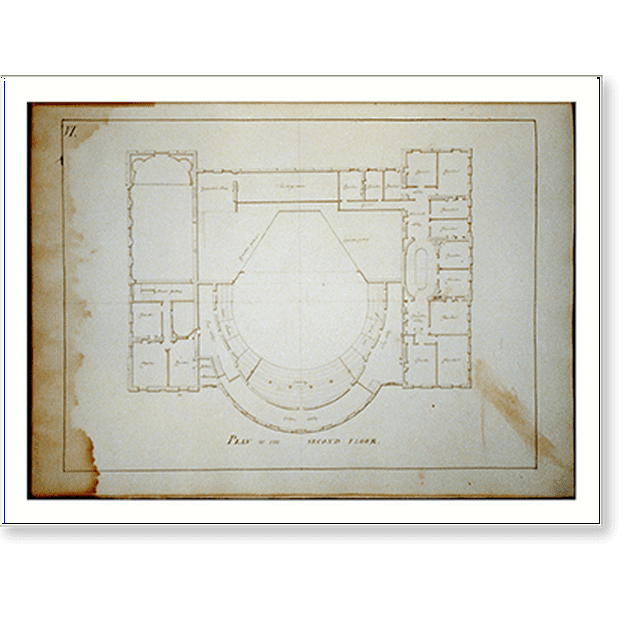 Historic Print, [Theater and hotel building (Theatre, Assembly Rooms