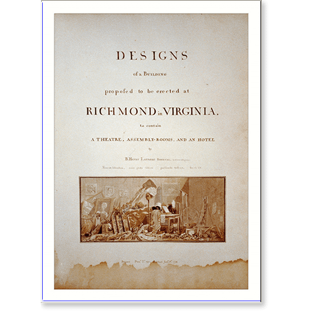 Historic Print, [Theater and hotel building (Theatre, Assembly Rooms