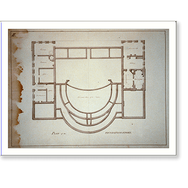 Historic Print, [Theater and hotel building (Theatre, Assembly Rooms