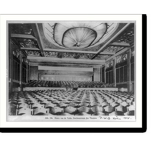 Historic Print, [Theater designed by Henry van de Velde in Cologne