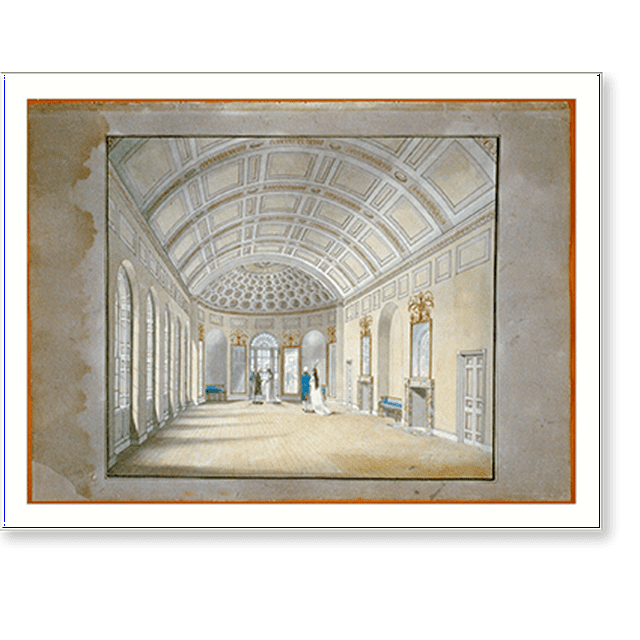 Historic Print, [Theater and hotel building (Theatre, Assembly Rooms