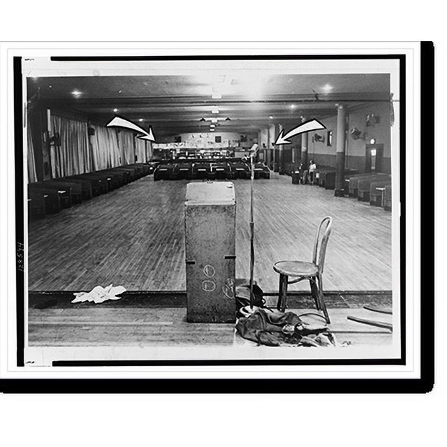 Historic Print, This is where Malcolm X was standing when assassins