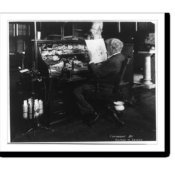 Historic Print, Thomas Alva Edison, 1847-1931 - 4, 18" x 24"