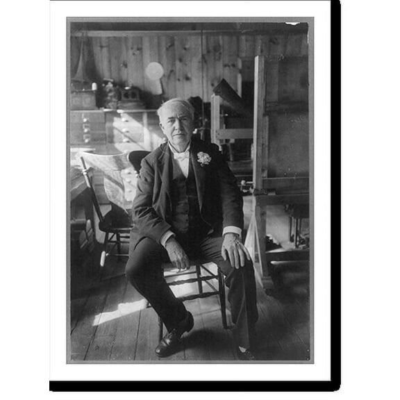 Historic Print, Thomas Alva Edison, 1847-1931 - 5, 16" x 20"