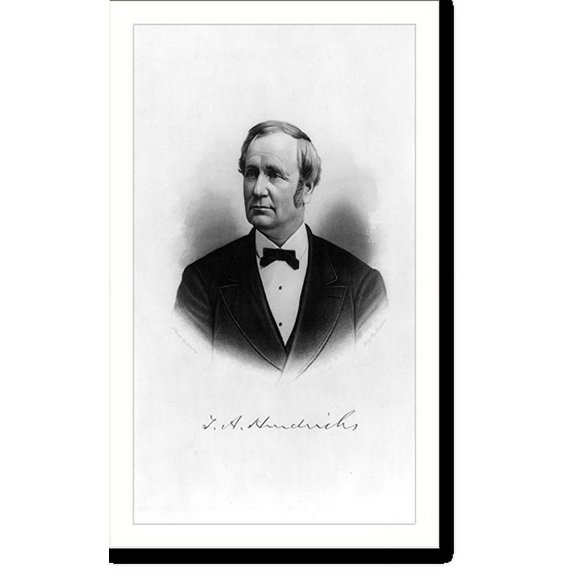 Historic Print, Thomas Andrews Hendricks, 1819-1885, 18" x 24"