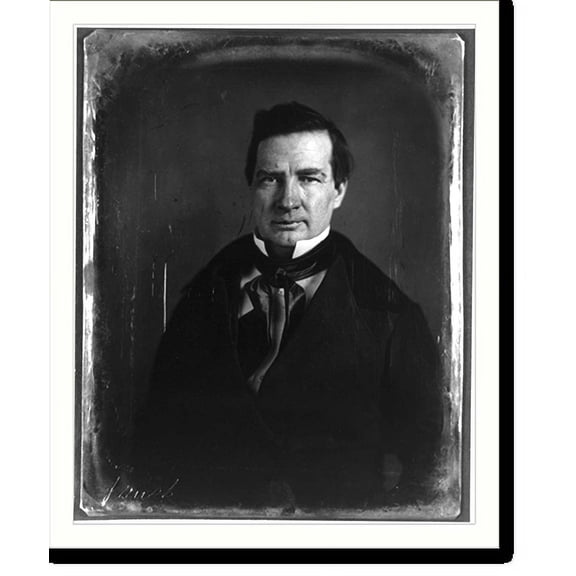 Historic Print, [Thomas Jefferson Rusk, 1802-1856, head-and-shoulders portrait], 18" x 24"