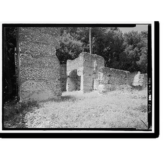 Historic Print, Thomson Tabby House, Fort George Road, Jacksonville, Duval County, FL - 2, 16" x 20"