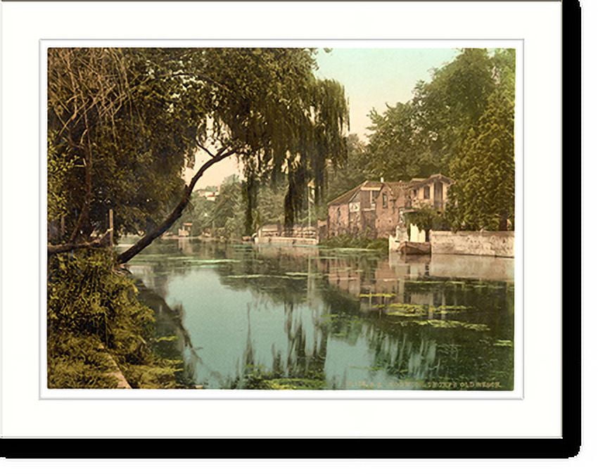 Historic Print, Thorpe Old Reach Norwich England, 16" x 20"