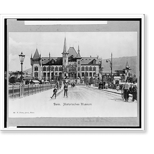 Historic Print, [Three postcards of Switzerland showing tower with