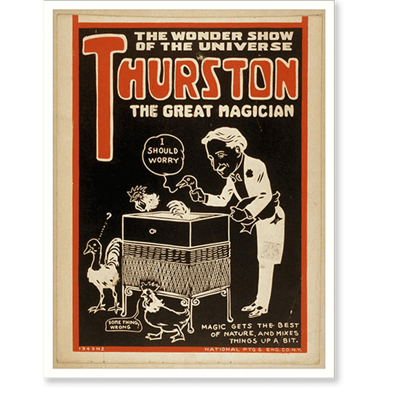 Historic Print, Thurston the great magician the wonder show of the universe., 16" x 20"
