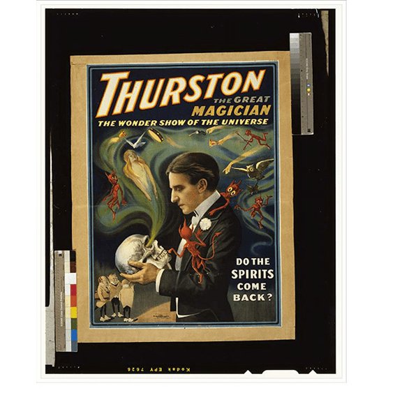 Historic Print, Thurston the great magician the wonder show of the universe. - 7, 18" x 24"