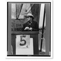Historic Print, Ticket seller, carnival, Brownsville, Texas, 16" x 20"