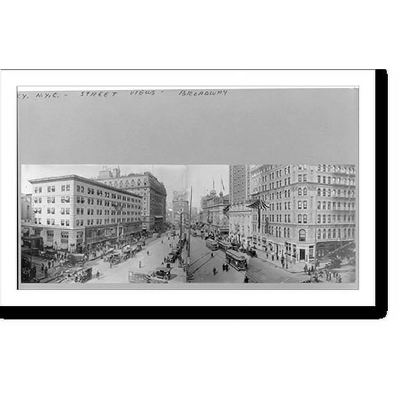Historic Print, Times Square, New York City, 16" x 20"