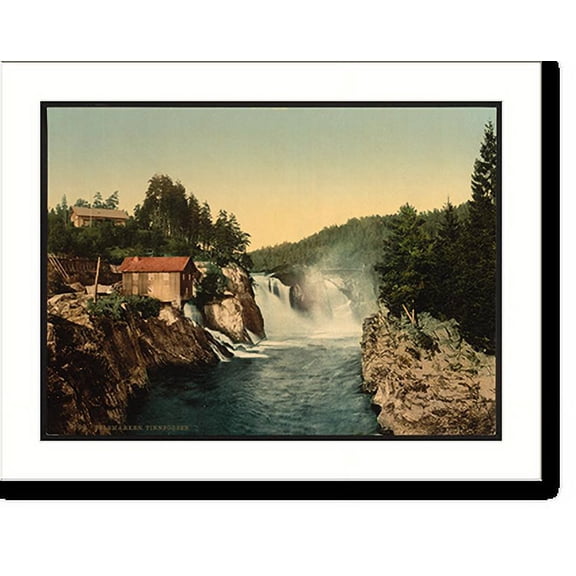 Historic Print, Tinnfossen Telemarken (i.e Telemark) Norway, 18" x 24"