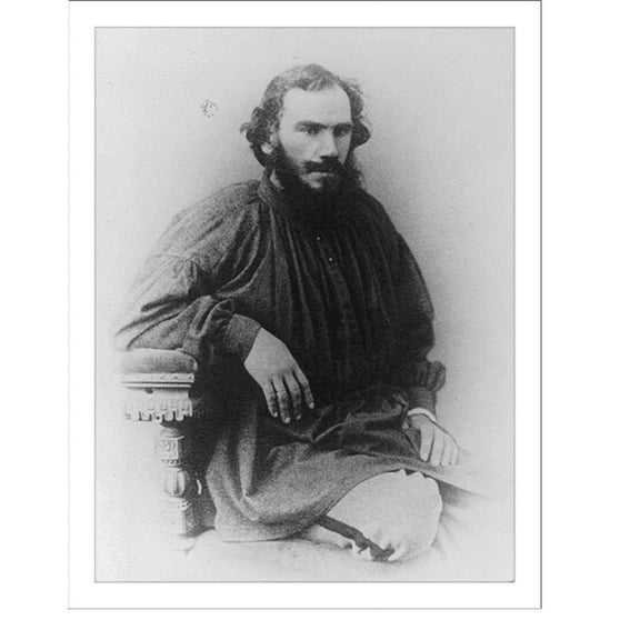 Historic Print, Tolstoi, Lev Nikolaevich, graf, 1828-1910, 16" x 20"