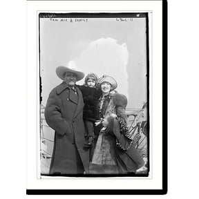 Historic Print, Tom Mix and family, 16" x 20"