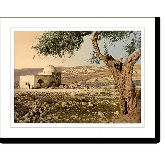 Historic Print, Tomb of Rachel Jerusalem Holy Land, 16" x 20"