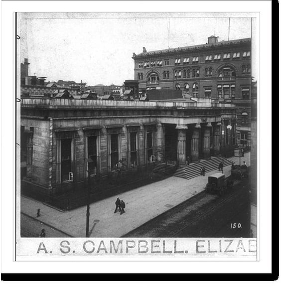 Historic Print, Tombs Prison, New York City, 16" x 20"