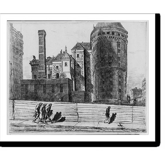 Historic Print, Tombs prison, 18" x 24"