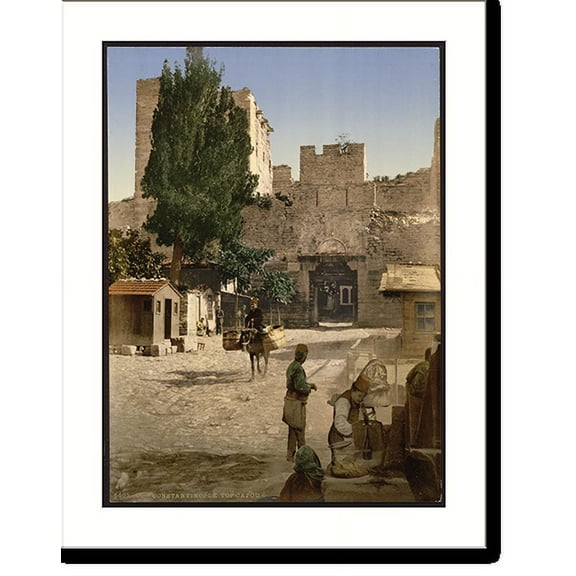 Historic Print, Top Capou (i.e. Top Kapi) Constantinople Turkey, 16" x 20"
