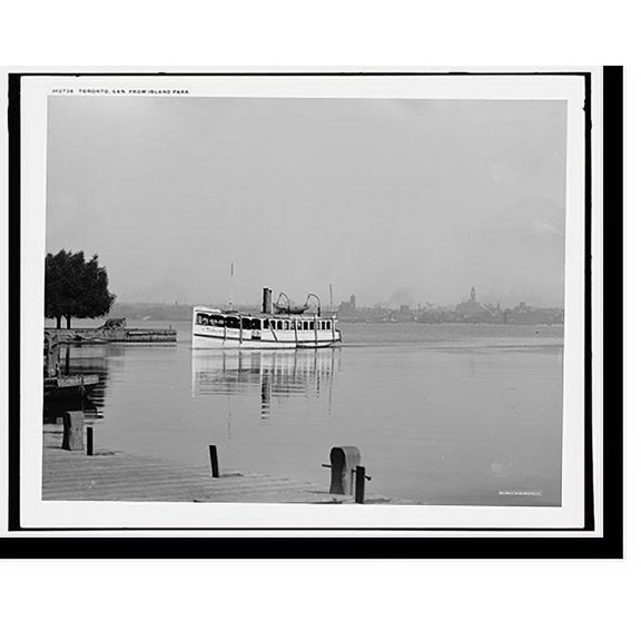 Historic Print, Toronto Can. from Island Park, 18" x 24"