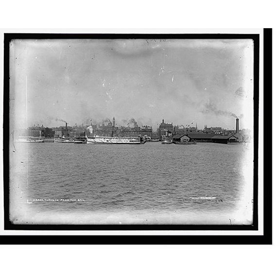 Historic Print, Toronto from the bay, 18" x 24"