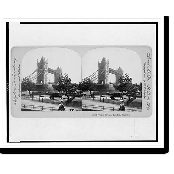 Historic Print, Tower Bridge, London, England, 16" x 20"