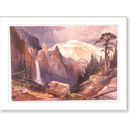 Historic Print, Tower Falls and Sulphur Mountain, Yellowstone.TM ; Prang's American Chromo. - 2, 18" x 24"