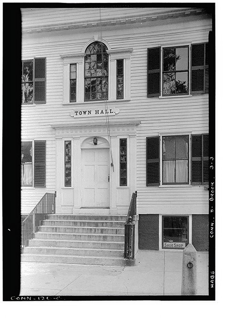 Historic Print, Town Hall, Brooklyn, Windham County, CT 3, 16" x 20