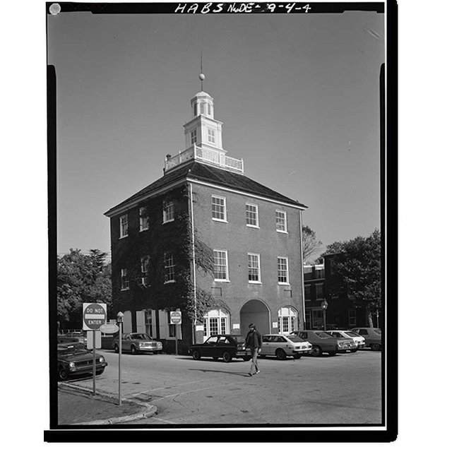 Historic Print, Town Hall, Second & Delaware Streets, New Castle, New Castle County, DE 2, 16