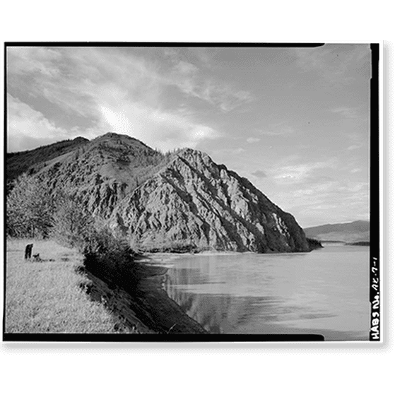 Historic Print, Town of Eagle, South bank of Yukon River at Mission Creek, Eagle, Southeast Fairbanks Census Area, AK, 16" x 20"