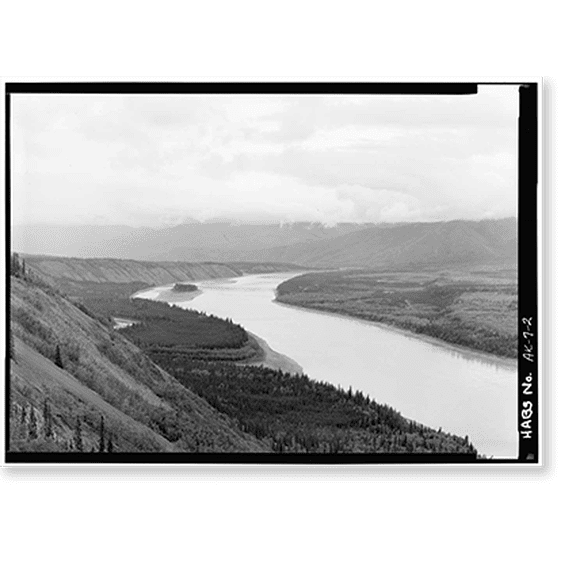 Historic Print, Town of Eagle, South bank of Yukon River at Mission Creek, Eagle, Southeast Fairbanks Census Area, AK - 2, 16" x 20"