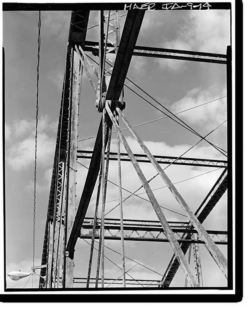 Historic Print, Traer Street Bridge, Spanning Shell Rock River at Traer